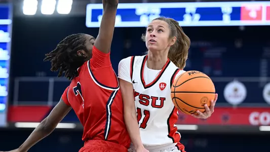 Abby Liber - YSU Women's Basketball at Robert Morris (Feb. 26, 2025). Photo by Robert Hayes