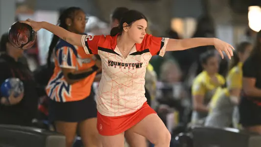 Kara Beissel - YSU Bowling at the 2024 Penguin Classic (Oct. 11, 2024). Photo by Robert Hayes