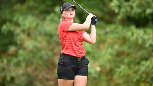 Maddi Shoults - Youngstown State Women’s Golf at Roseann Schwartz Invitational – Sept. 23, 2024 – Mill Creek Golf Course (Photo by Robert Hayes)
