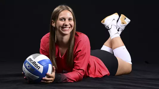 Ava Prince - 2025 Youngstown State volleyball photo day on Aug. 6, 2025. Photo by David Dermer