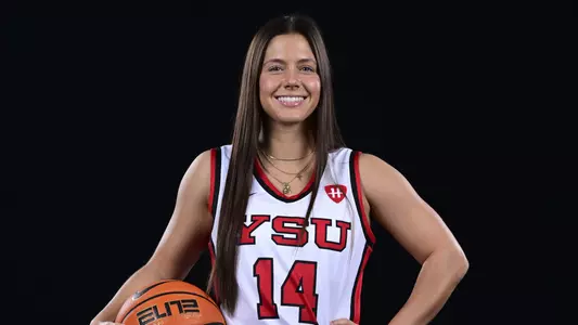 Casey Santoro - 2025-26 YSU Women's Basketball Photo Day - Sept. 18, 2025. Photo by David Dermer.