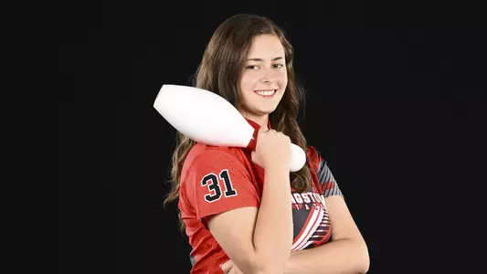 Gianna Varano - 2025-26 Youngstown State bowling photo day in the Stambaugh Stadium Digital Media Studio on Sept. 25, 2025. Photo by Robert Hayes.