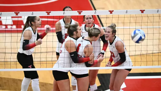 Photo from the Youngstown State volleyball match vs. Kent State on Sept. 19, 2025, at Zidian Family Arena at Beeghly Center.