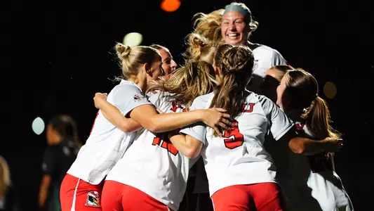Women's Soccer Goal Celebration