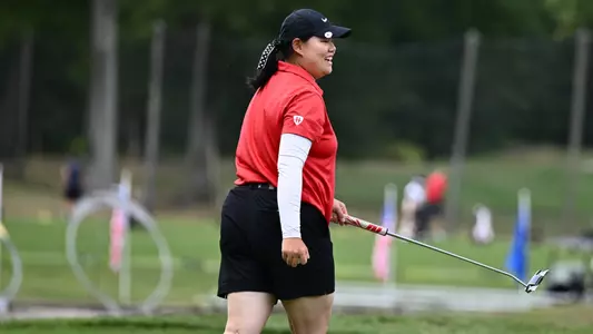 Neeranuch Prajunpanich smiles following her round at the YSU Kickoff at Mill Creek Golf Course on Sept. 1, 2025 (Photo by Robert Hayes)