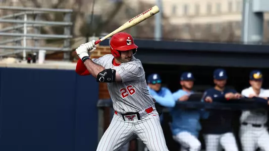 Luke Rossi prepares to hit