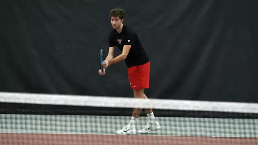 Alexis Maulouet prepares to serve vs. NKU