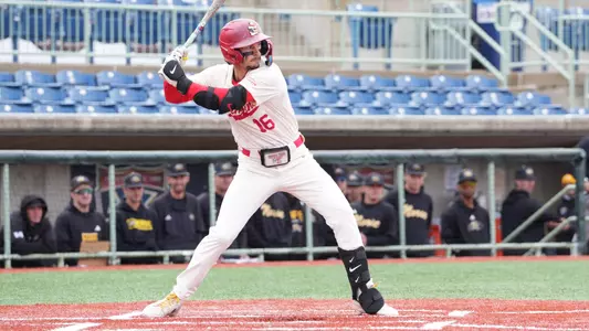 Garrett Cutting awaits a pitch at the plate for YSU during a baseball game vs. NKU on May 2, 2026 (Photo by Trevor Parks)
