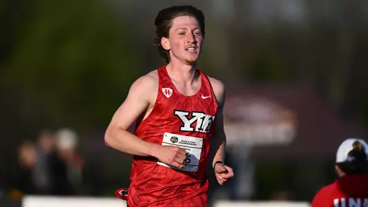 Sage Vavro competes at the 2026 Horizon League Outdoor Track and Field Championships