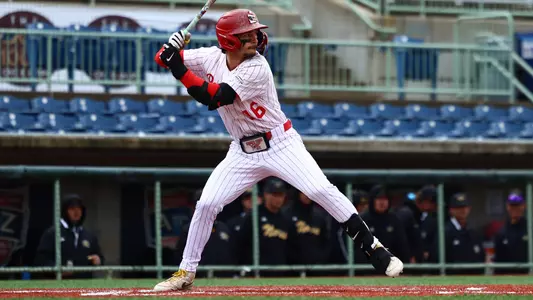 Garrett Cutting awaits a pitch at the plate for YSU during a baseball game vs. NKU on May 1, 2026 (Photo by Bryson Chavez)