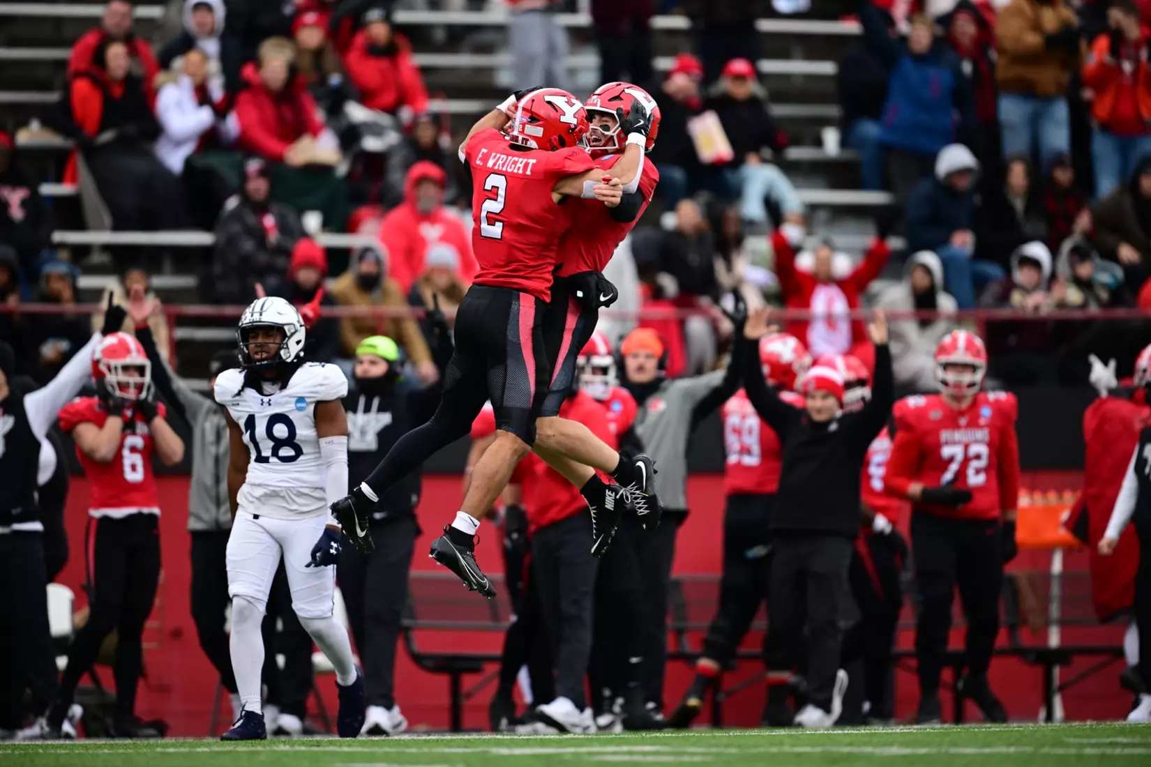 Football - Wright/Brungard Touchdown Celebration