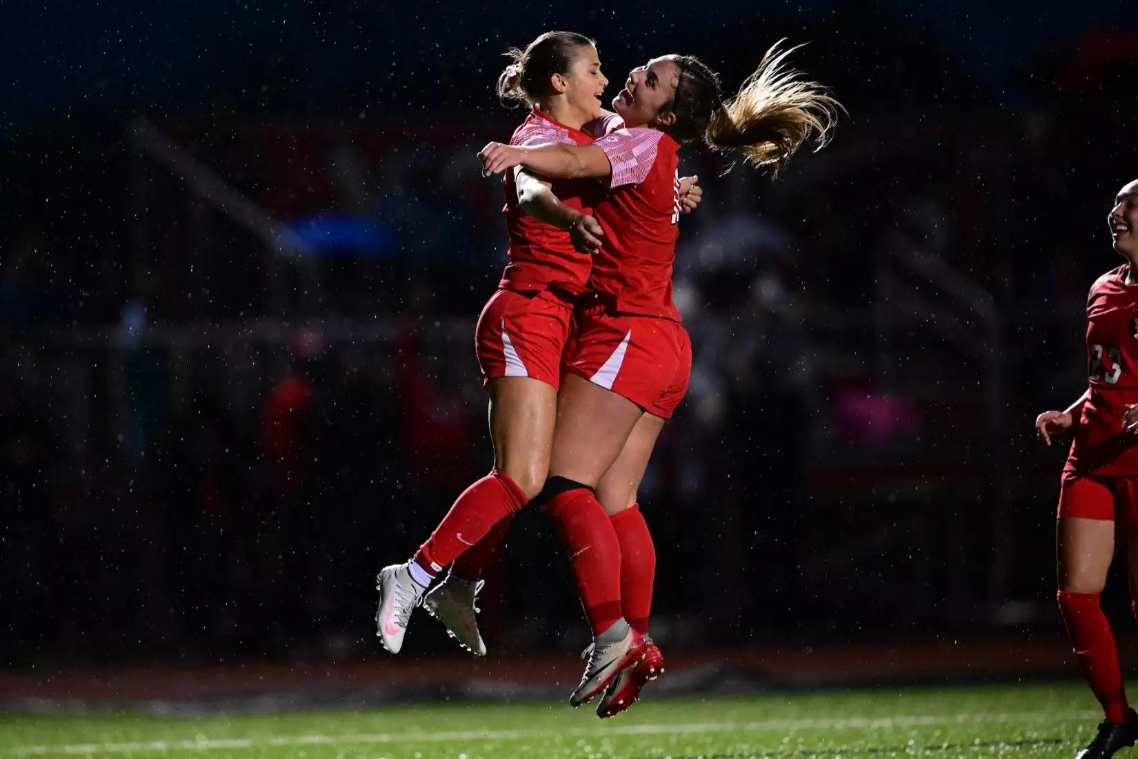 Soccer - Felder/Rosa Goal Celebration