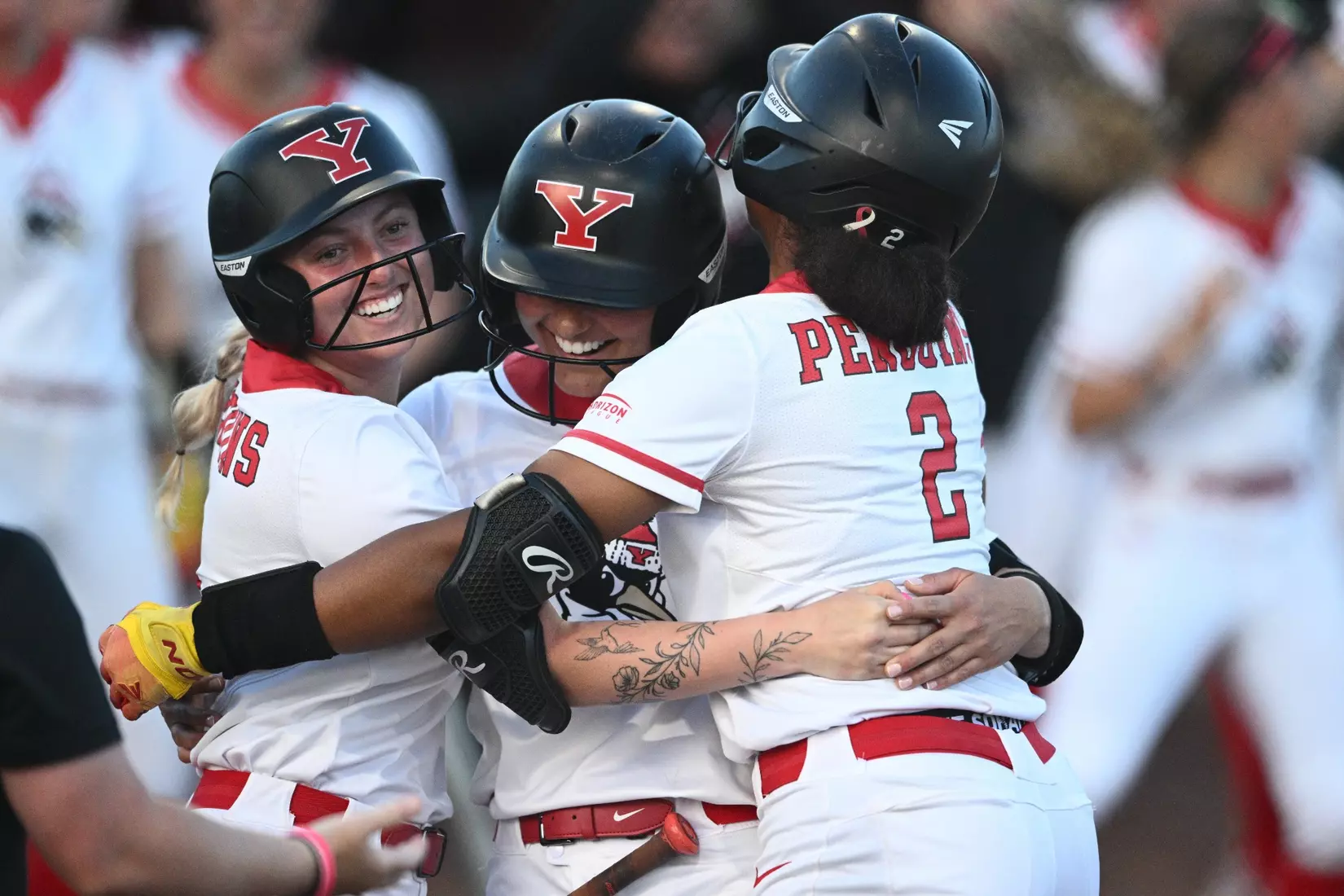Softball - Pilaczynski Celebrates First Career Home Run