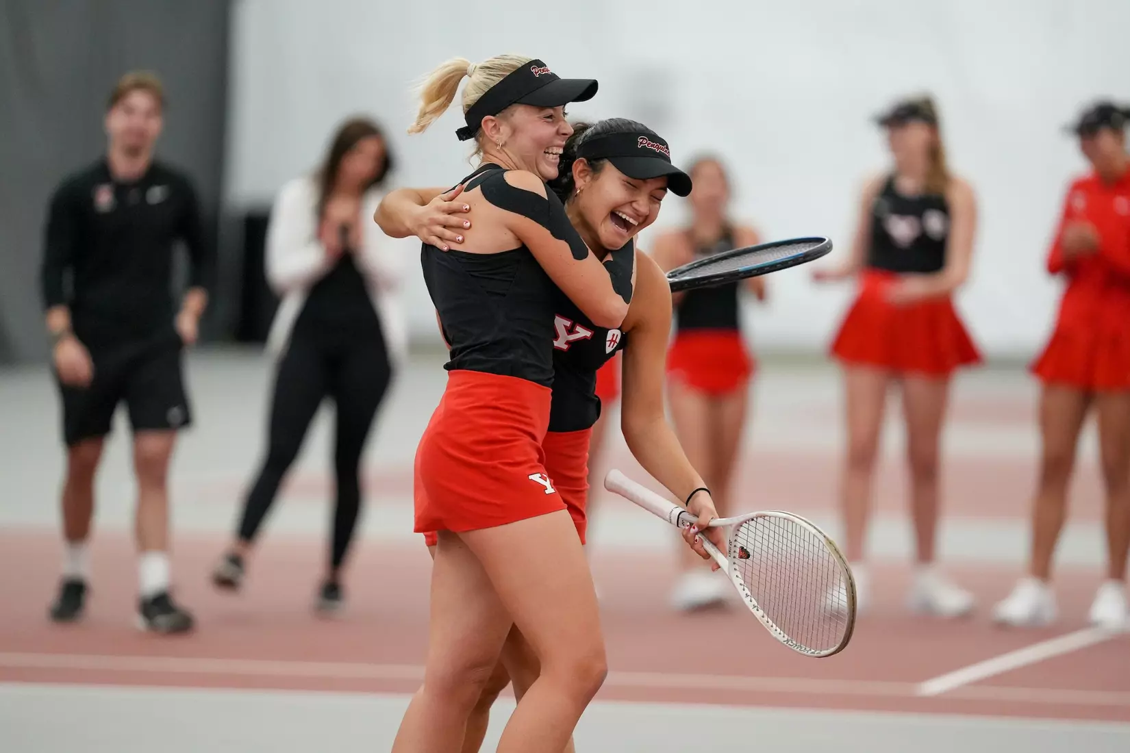 Women's Tennis - Greyling/Cedeno Win Doubles