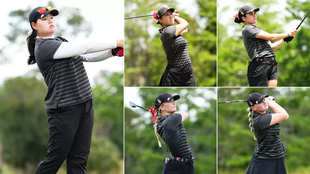 YSU women's golfers Valentina Peña Anaya, Sofia Perez Escarcena, Neeranuch Prajunpanich, Bella Saur and Maddi Shoults were selected as 2025-26 WGCA All-American Scholars