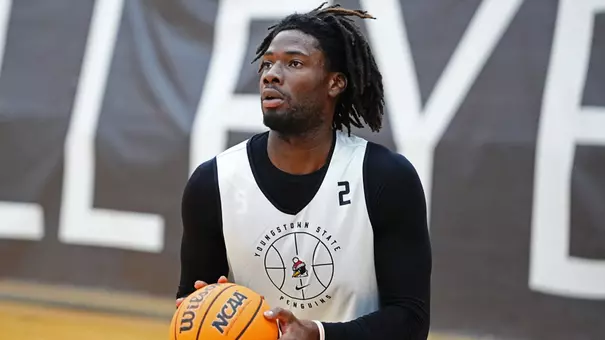 Kelvin Amoako takes a shot at the first official practice of the 2026-27 season