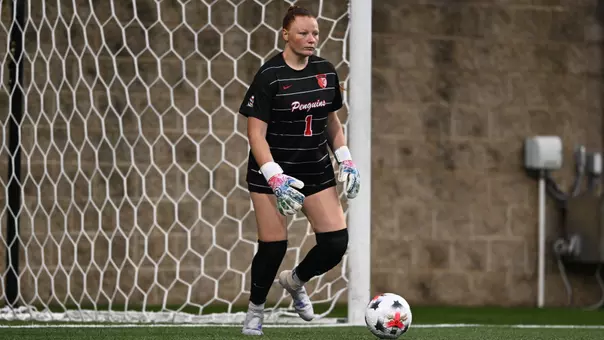 Kendall Sears in goal against Pittsburgh