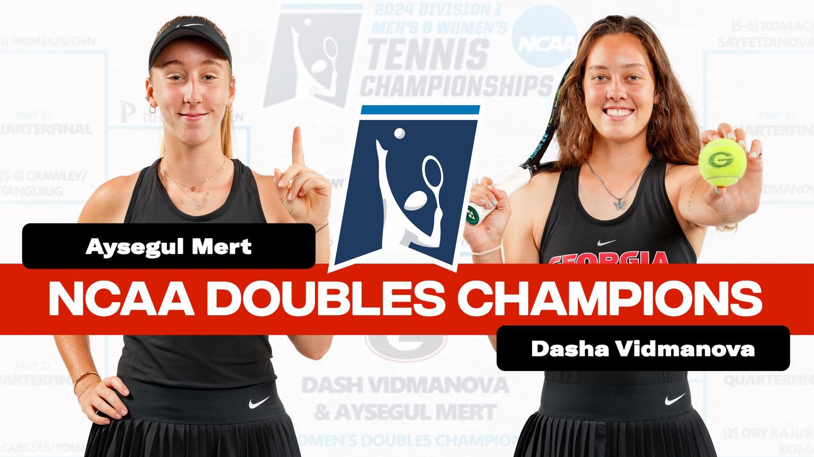 Championnat de double de la NCAA : Aysegul Mert et Dasha Vidmanova inscrivent leur nom dans l’histoire du tennis féminin géorgien