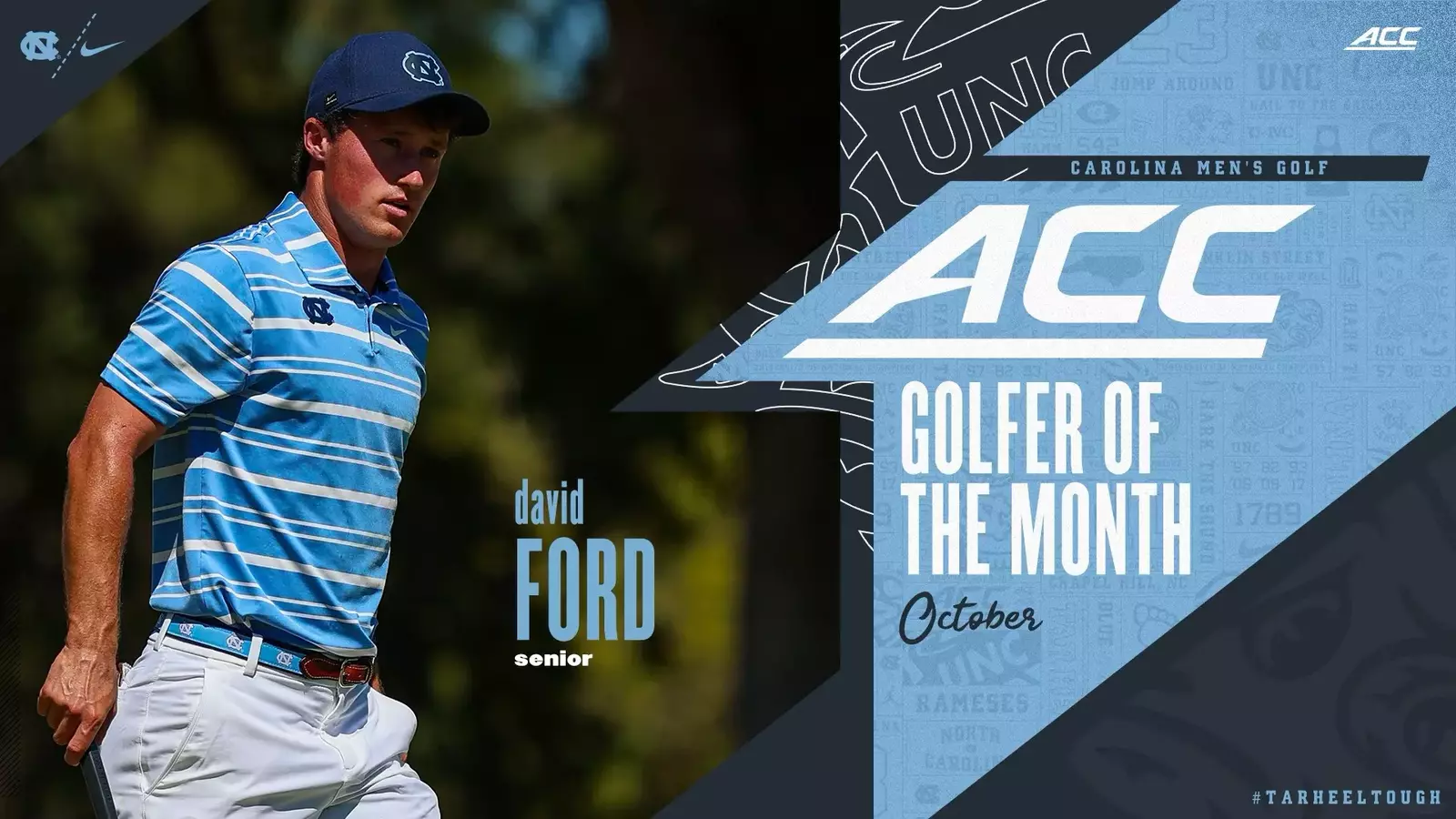 Top-Ranked David Ford Named ACC Men's Golfer Of The Month