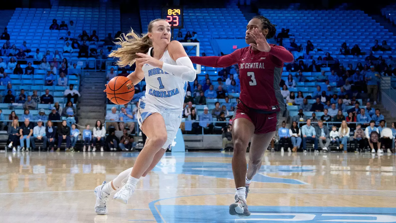 No. 16 UNC Women's Basketball Routs NC Central, 119-43