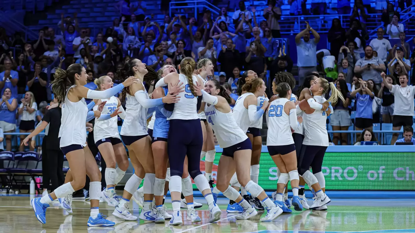 UNC Volleyball Hands Michigan First Loss Of Season