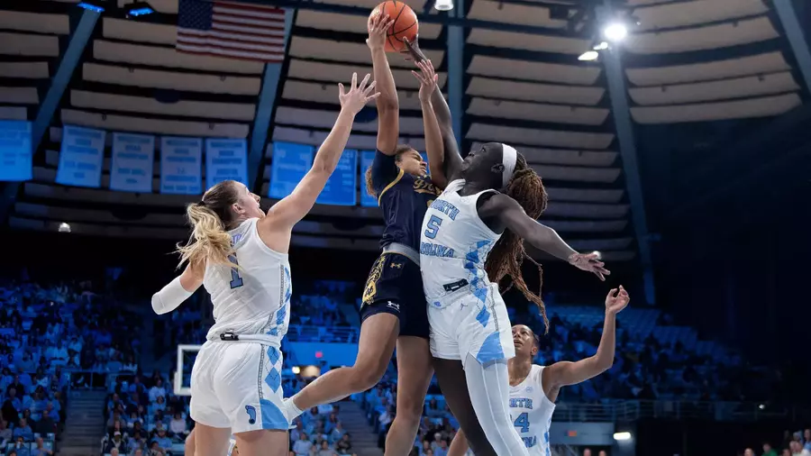 Hot-shooting, physical No. 3 Notre Dame eases past UNC Women's Basketball