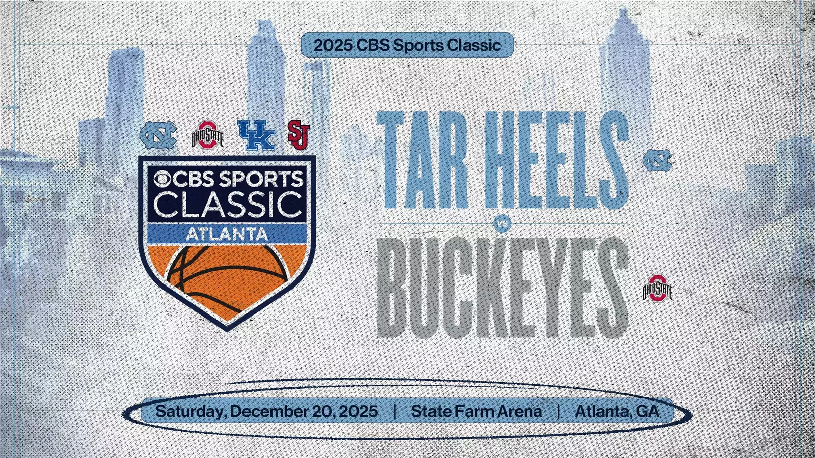 UNC Men's Basketball To Face Ohio State In 2025 CBS Sports Classic In Atlanta