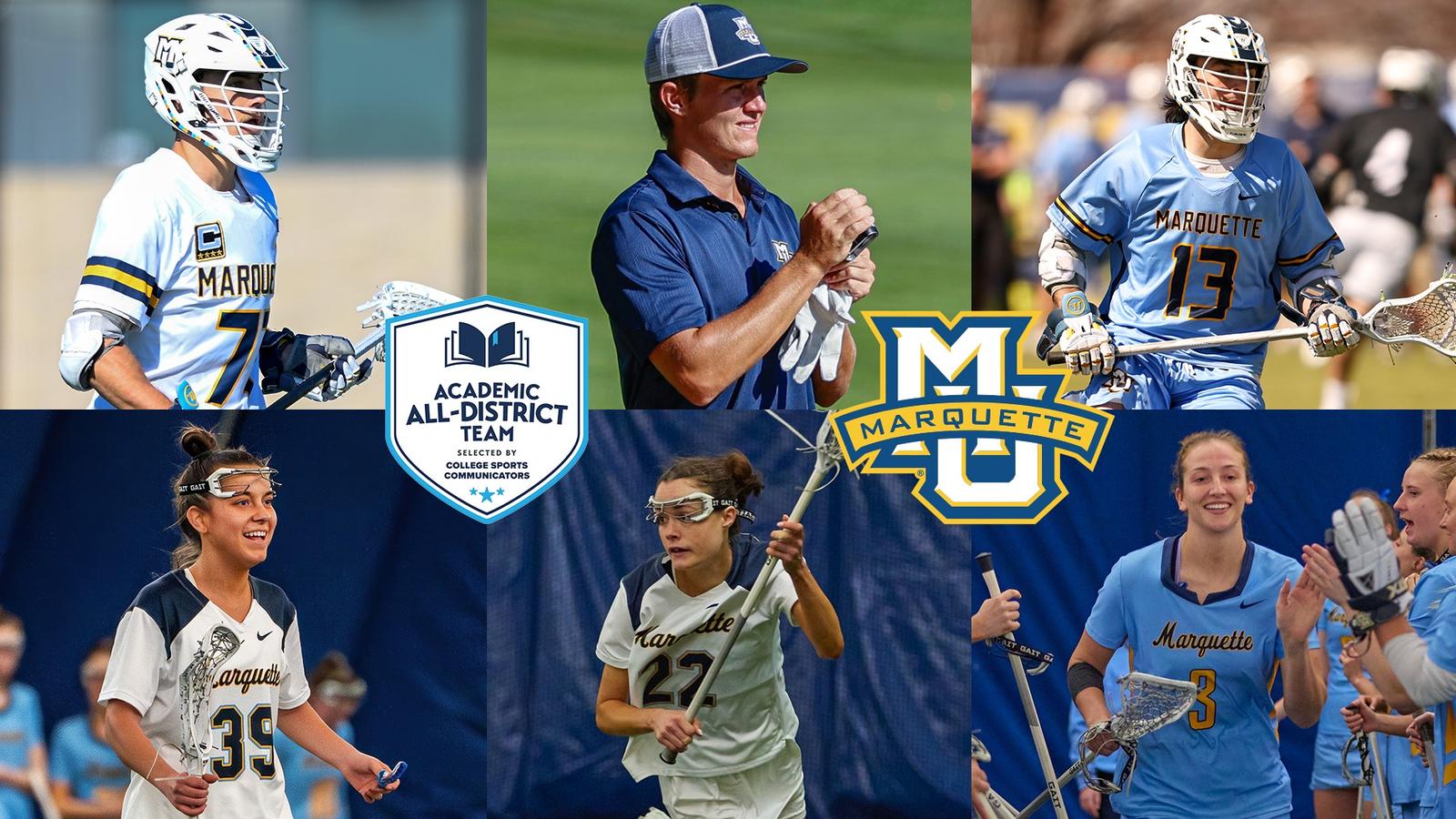 Six Marquette Student-athletes are CSC Academic All-District