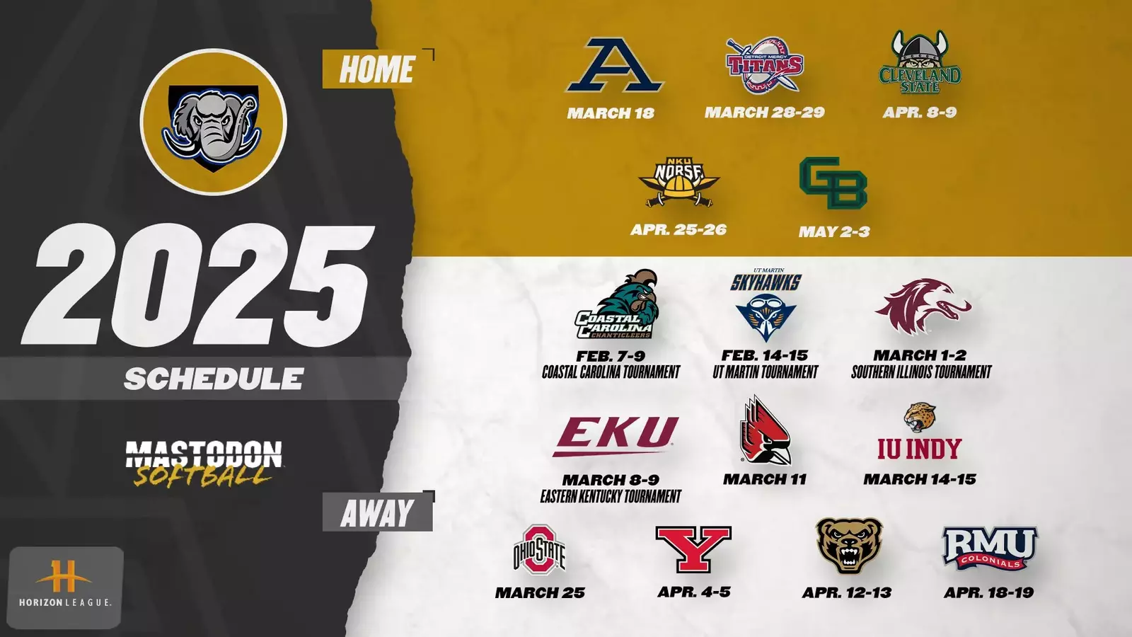 2025-mastodon-softball-slate-set-purdue-fort-wayne-athletics