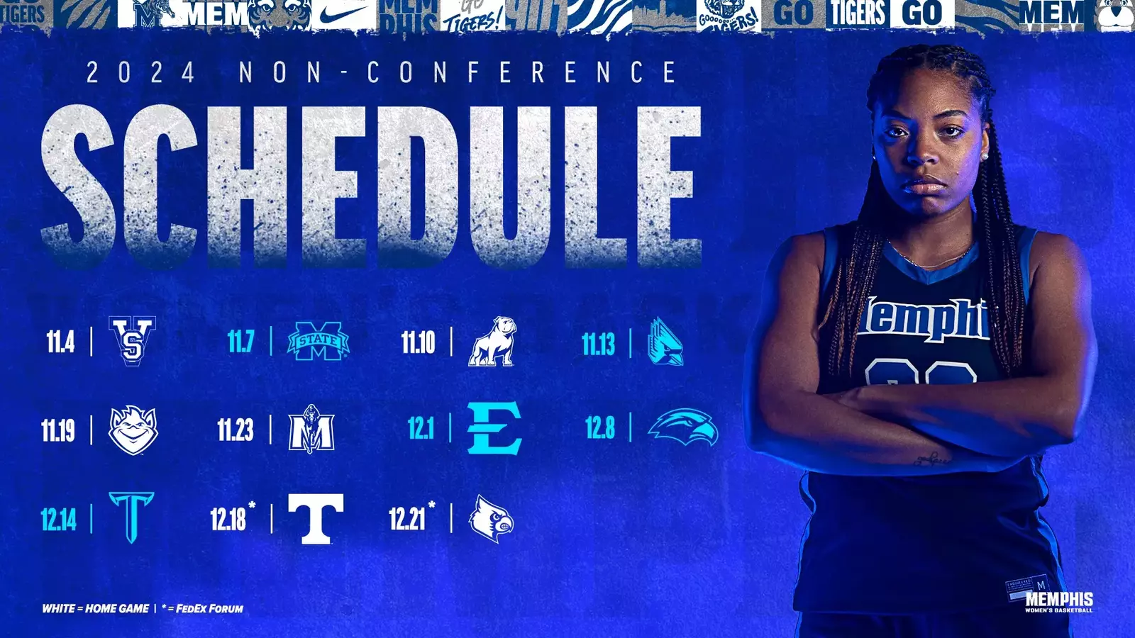 Memphis Women's Basketball Reveals 202425 Challenging Schedule BVM