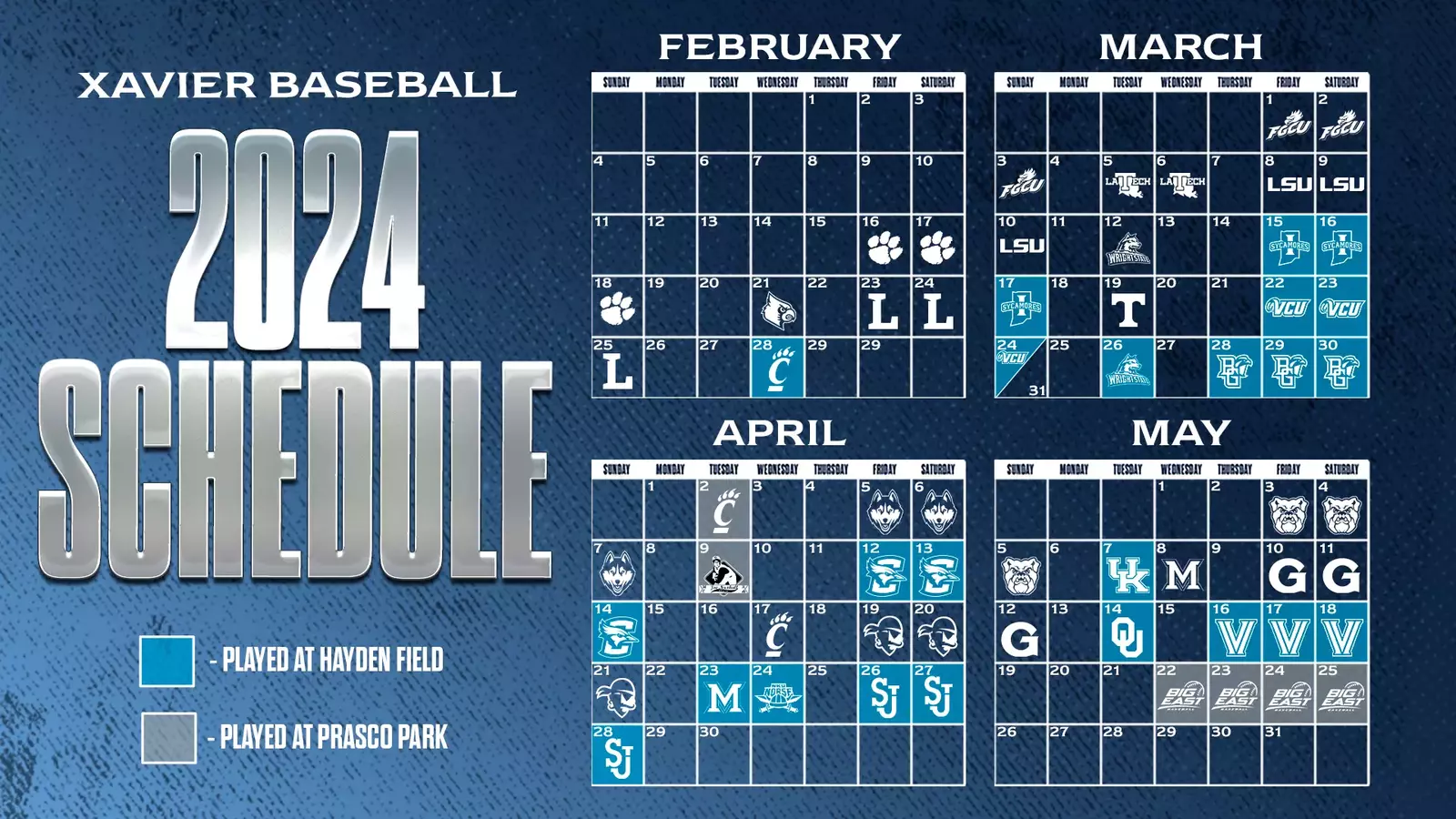 xavier-baseball-announces-2024-schedule-xavier-university-athletics
