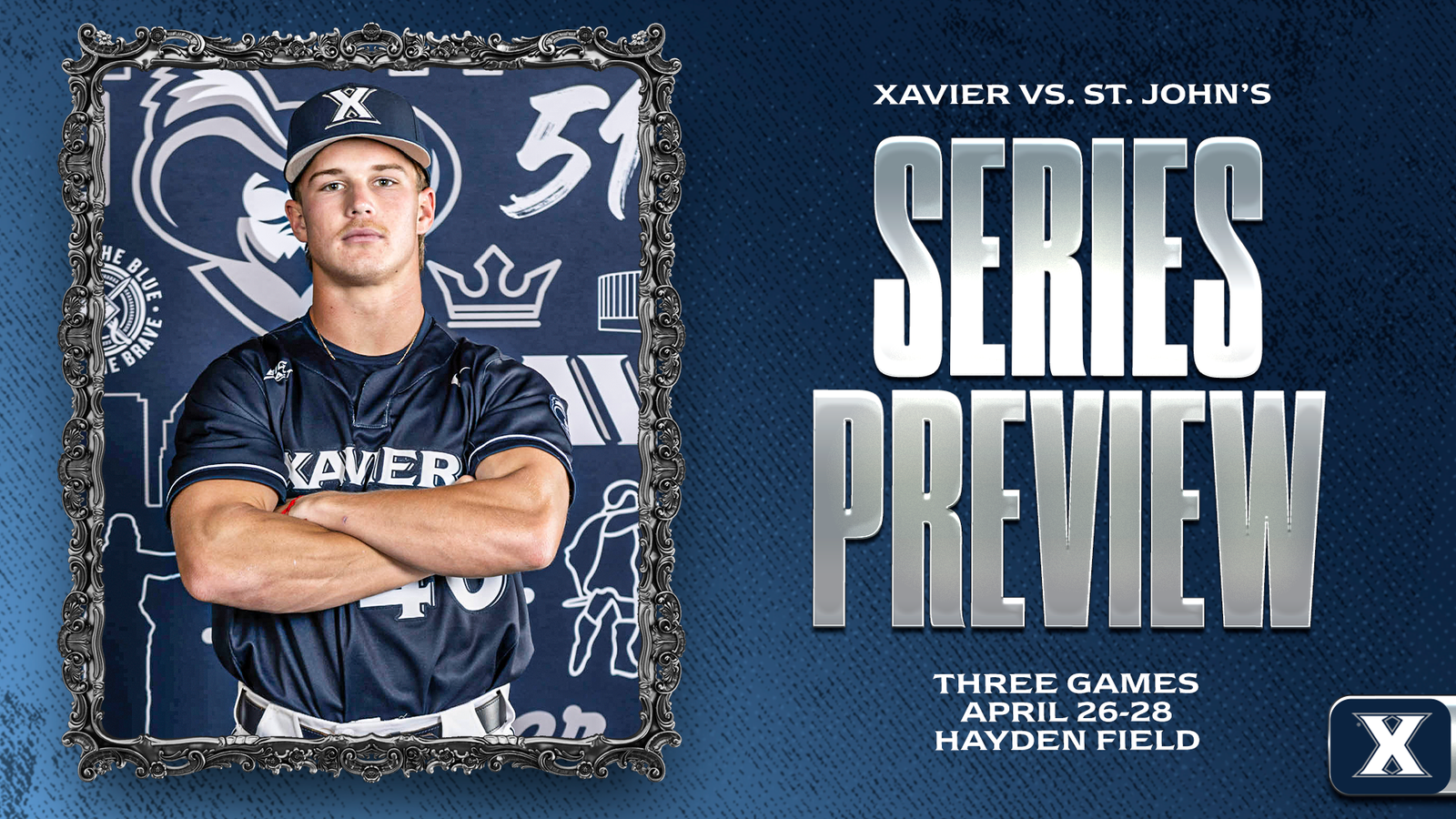 Xavier Baseball Faces St. John’s in Three-Game Series at Hayden Field