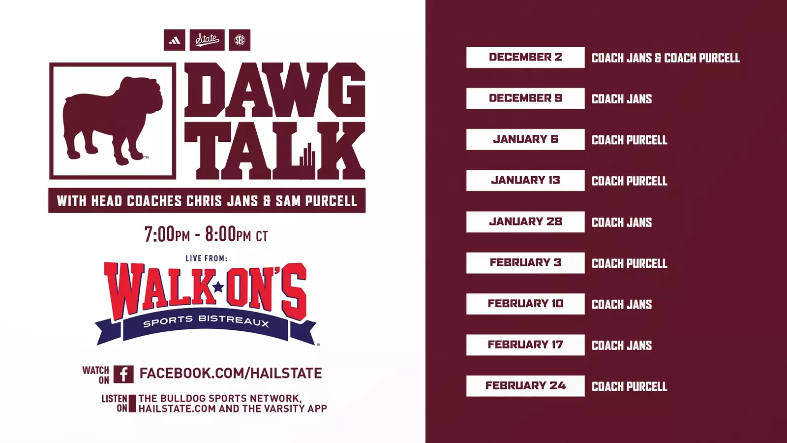 Basketball Dawg Talk Debuts On Monday – Mississippi State