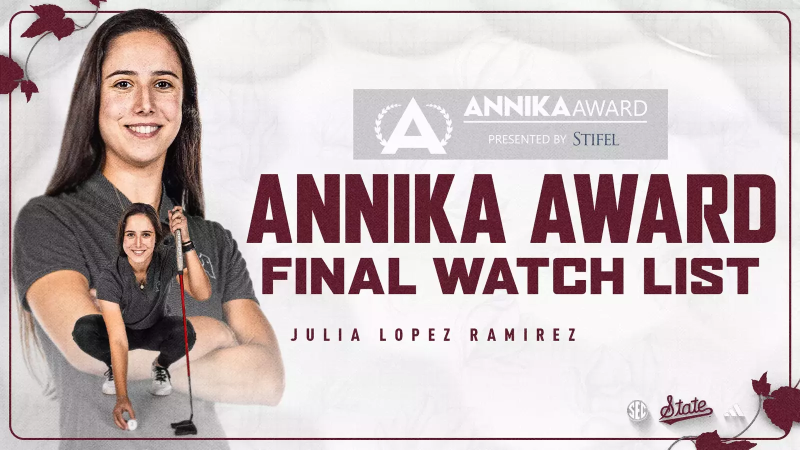 Julia Lopez Ramirez Makes History on ANNIKA Award Watch List - BVM Sports