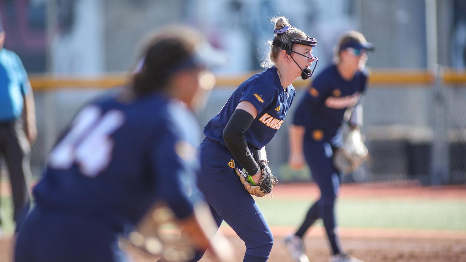 Kansas City Softball Pitcher Camryn Stickel Leads Roos to Shutout Victory over North Dakota in Pitching Duel