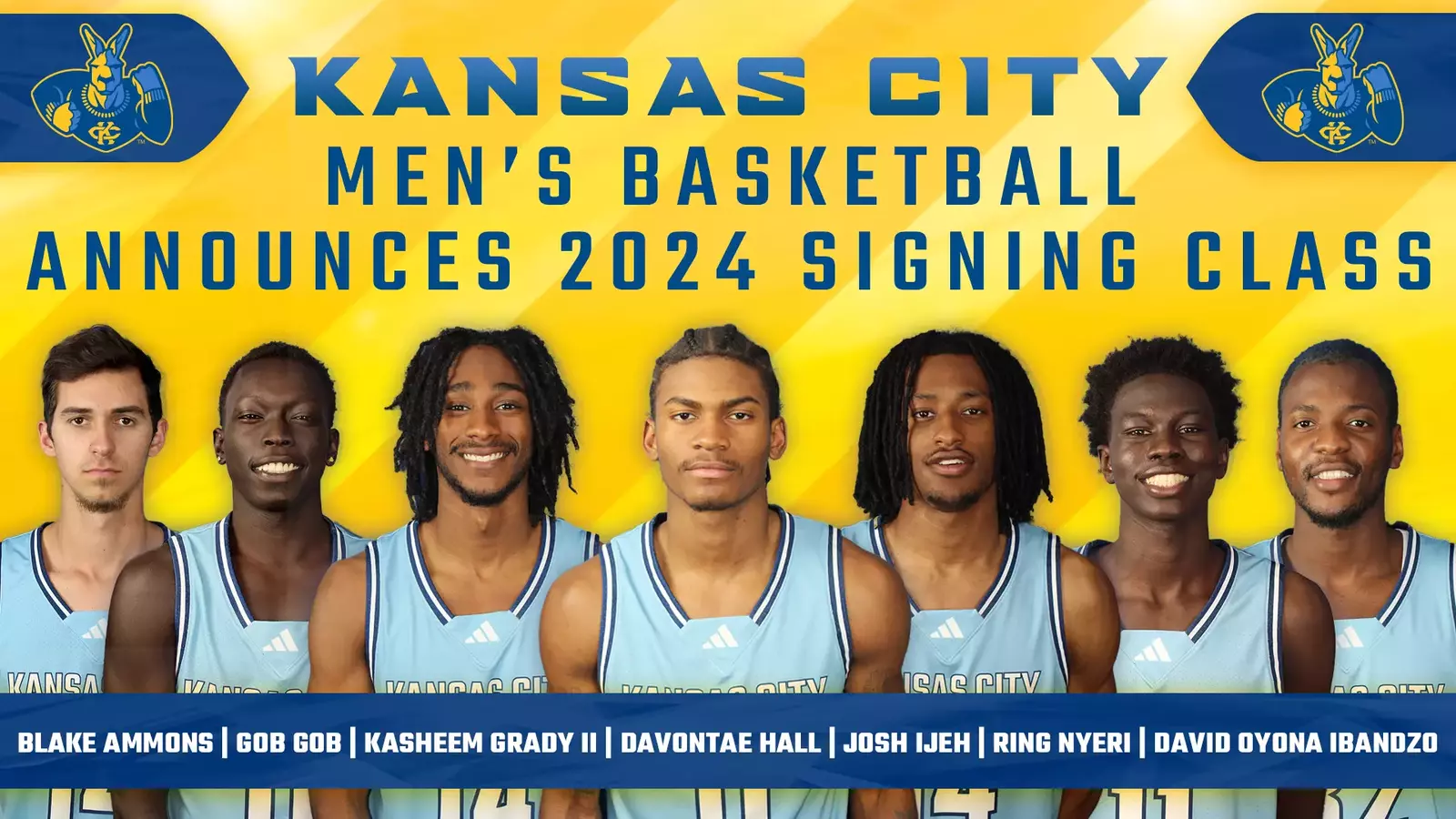 Men’s Basketball Announces 2024 Signing Class – Kansas City Roos