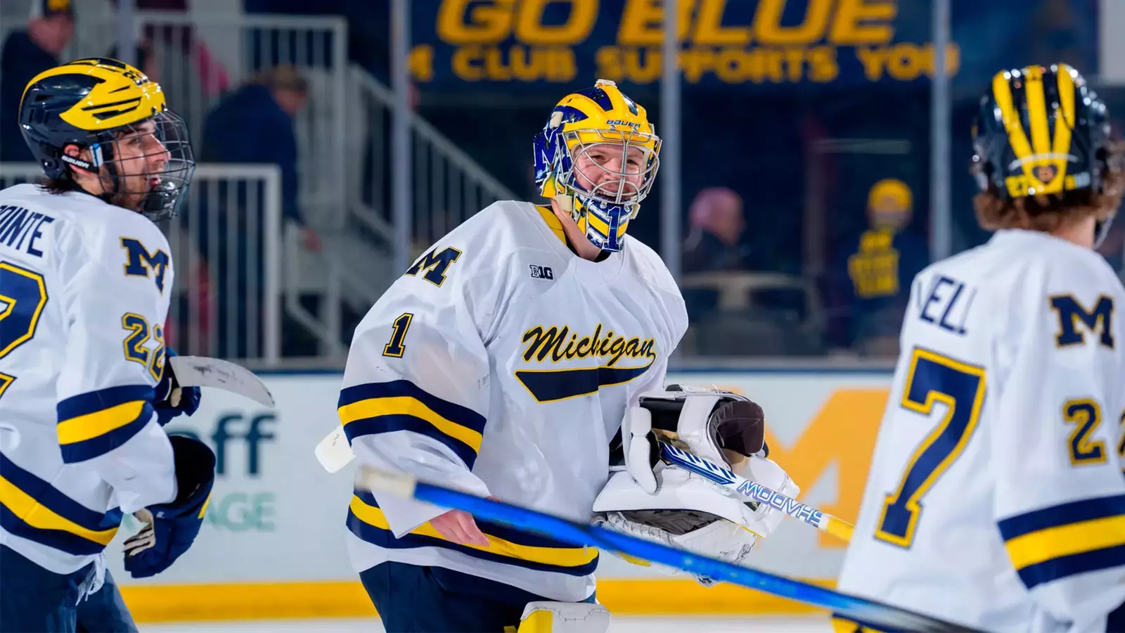 Stein gets his first career shutout behind three tallies in the third period against St. Cloud State