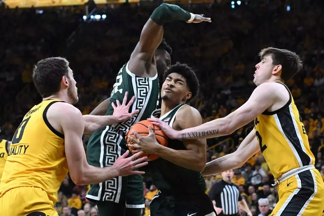 Michigan State Falls at Iowa in Overtime, 112-106 - Michigan State University Athletics for Free Printable Iowa Men S Basketball Schedule Pdf