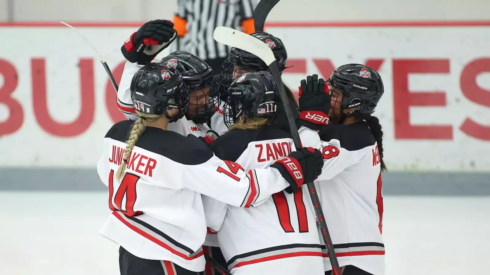 Ohio State Downs St. Thomas, 5-1, In WCHA First Round Opener - Ohio State