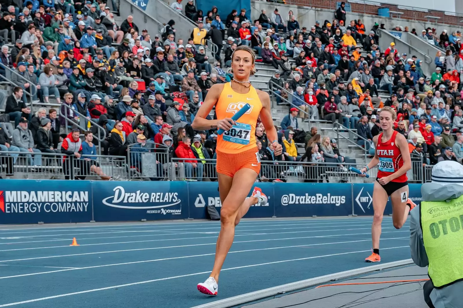 Cowgirl Distance Medley Relay Squad Finishes Second in Loaded Field at
