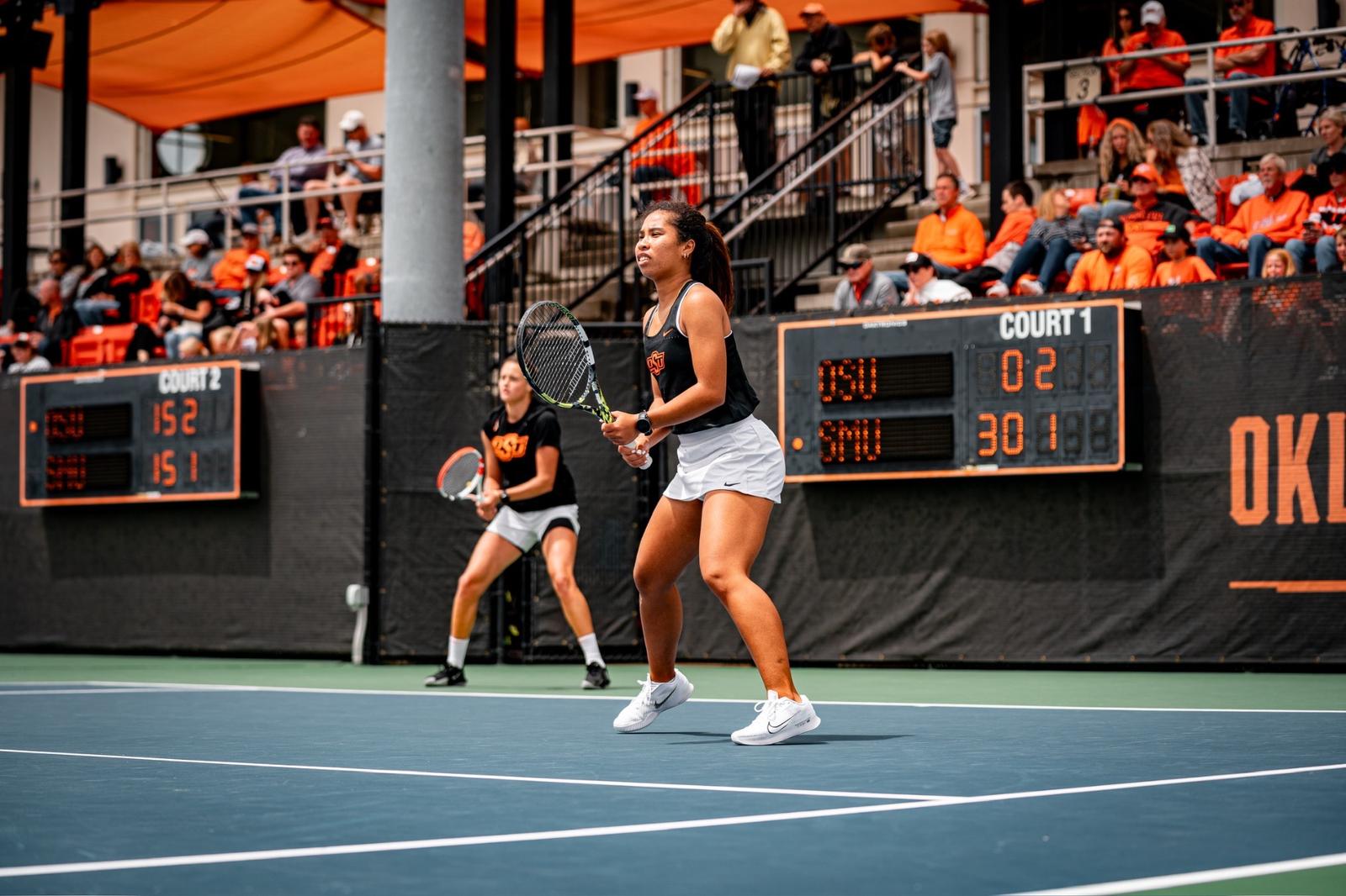 Cowgirl Tennis sails past SMU and advances to Super Regionals