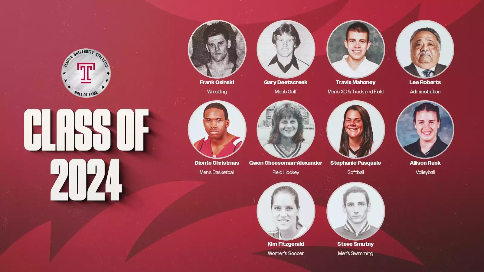 Temple Athletics 2024 Hall of Fame Class Announced - Temple