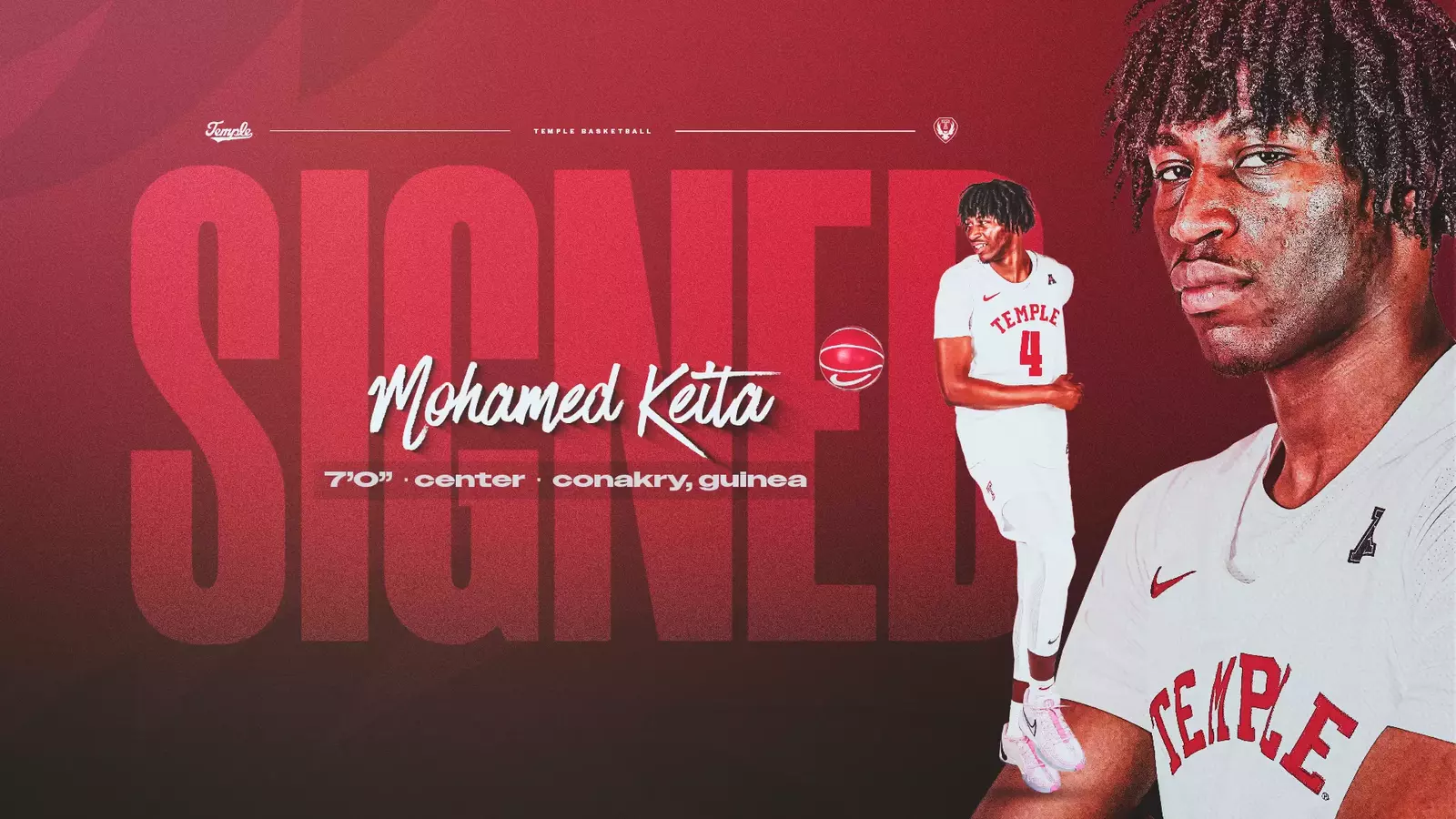 Men’s Basketball Signs Mohamed Keita to 2024-25 Roster – Temple