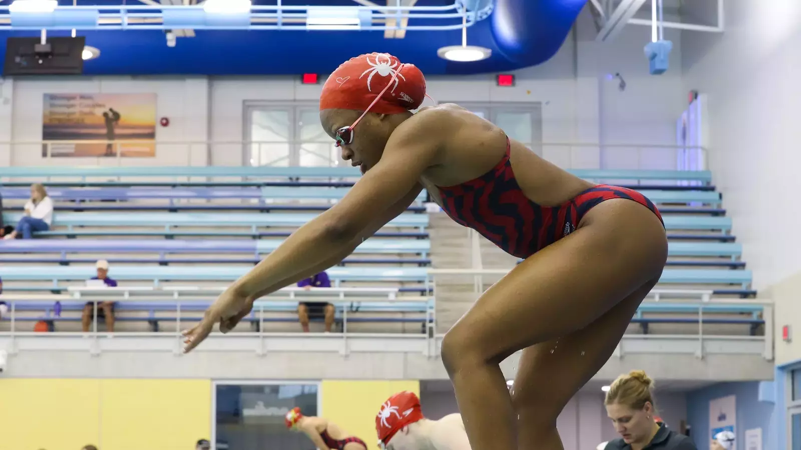 Richmond Women’s Swimming Triumphs at Patriot Invitational with Record-Setting Performance by Melissa Nwakalor