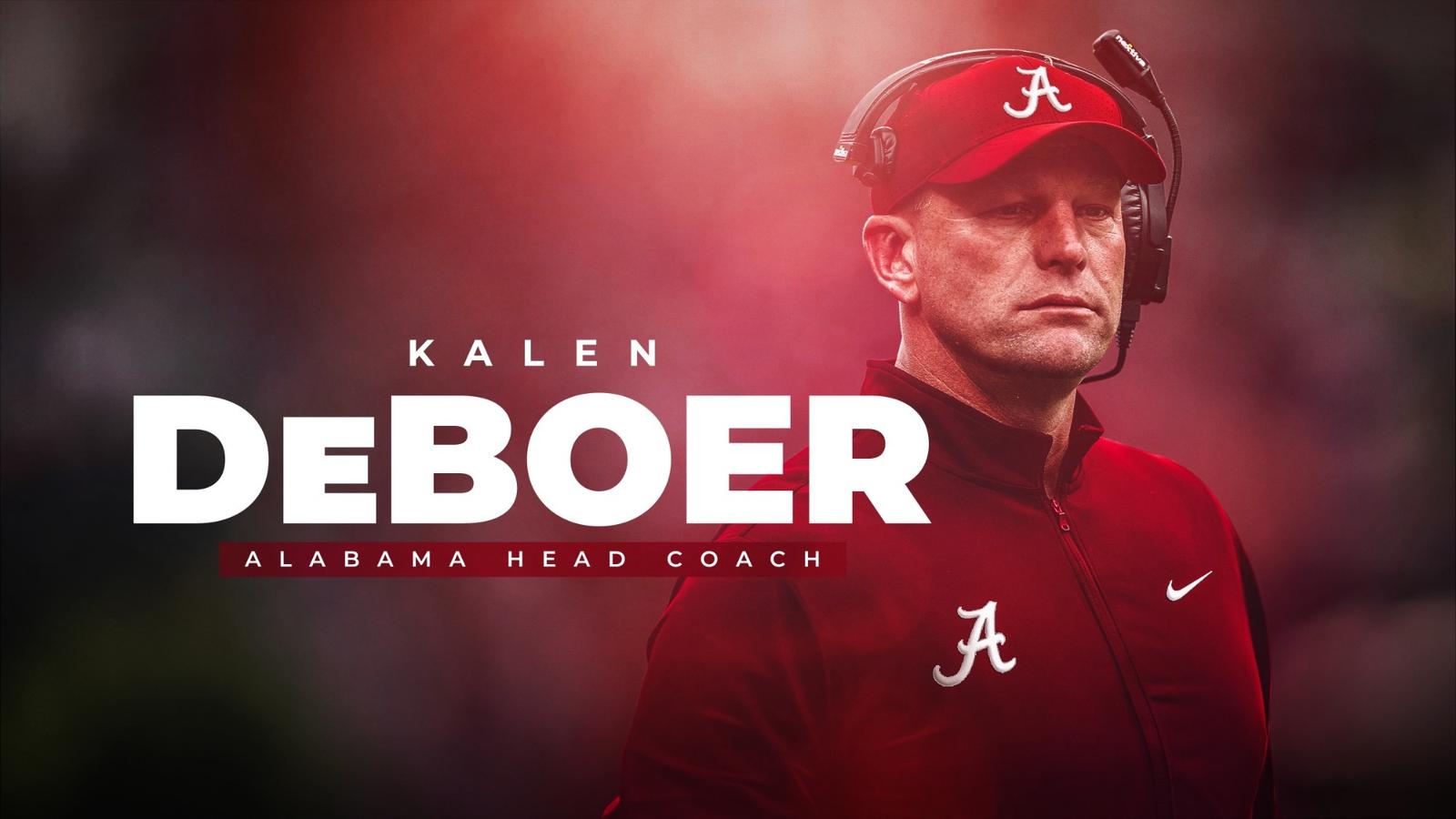 Kalen DeBoer Named Head Coach of Alabama Football - Alabama Athletics