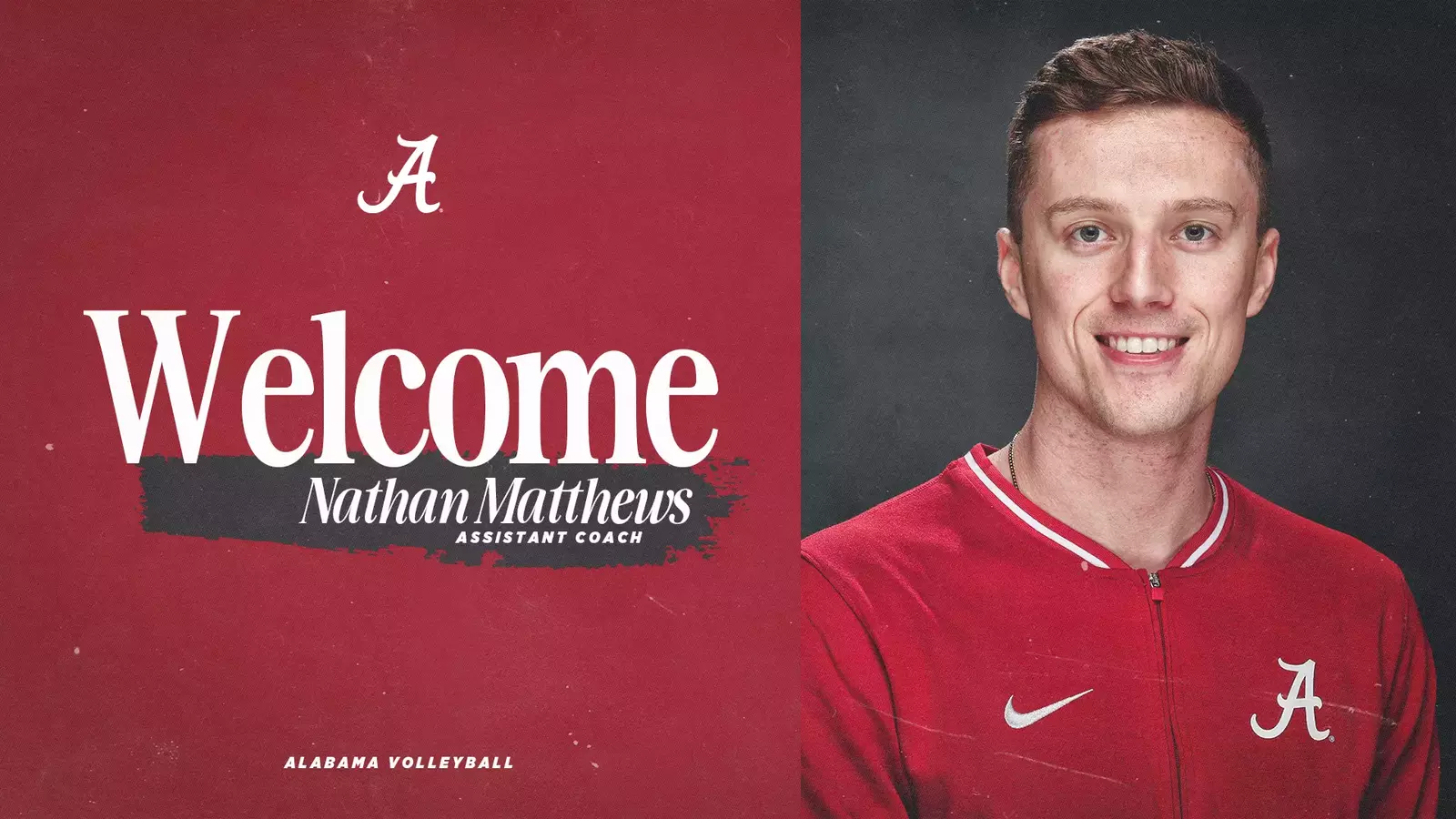 Nathan Matthews Appointed as New Assistant Coach for Alabama Volleyball Team