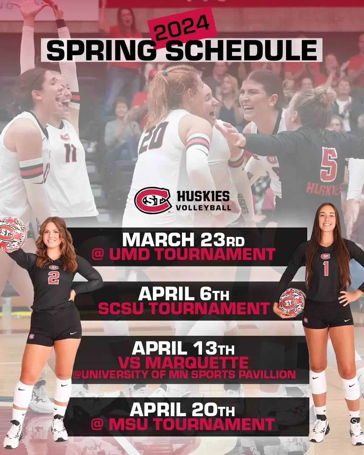 St. Cloud State Volleyball Announces 2024 Spring Schedule St. Cloud