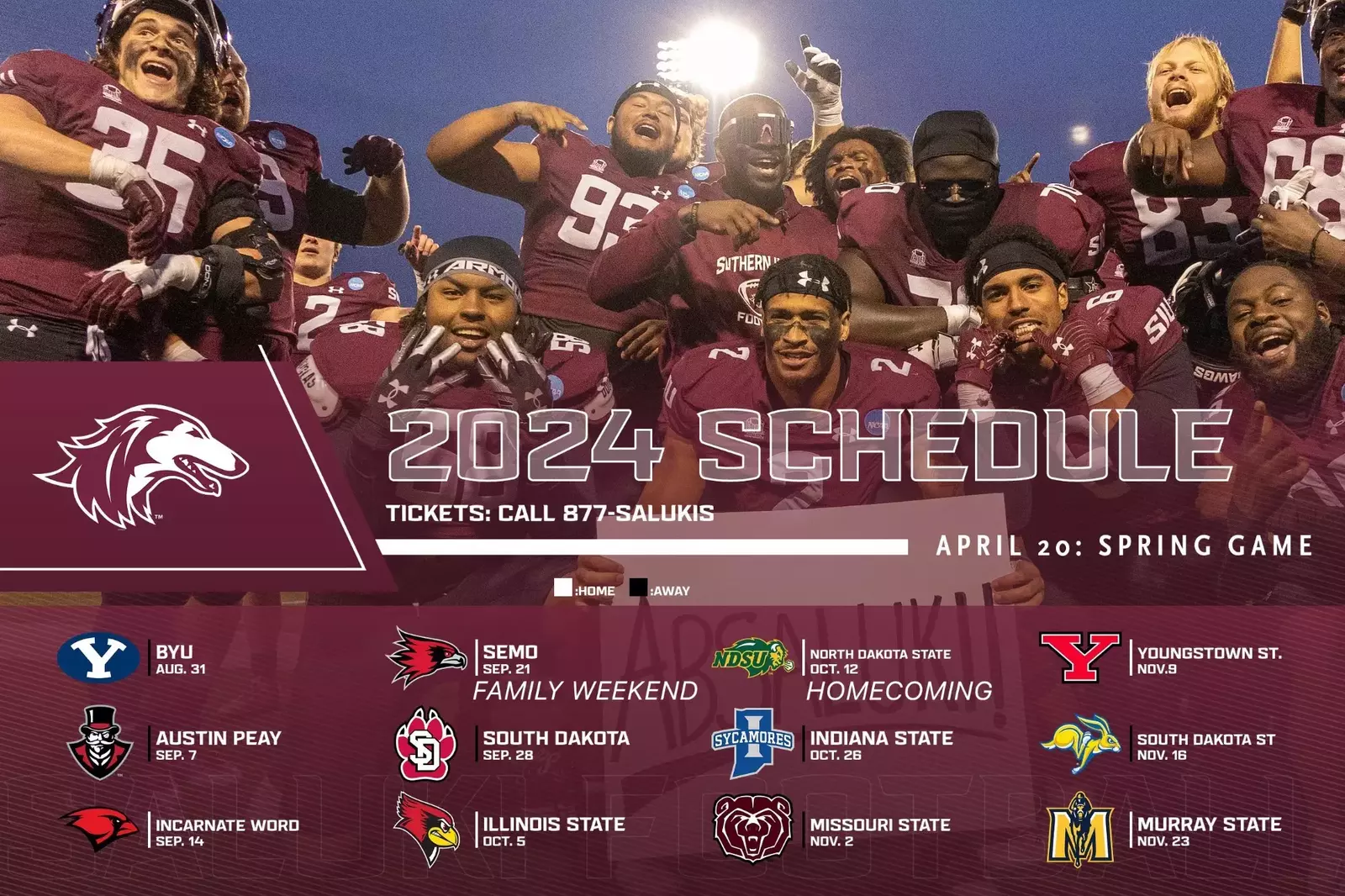 Siu Football Schedule 2025