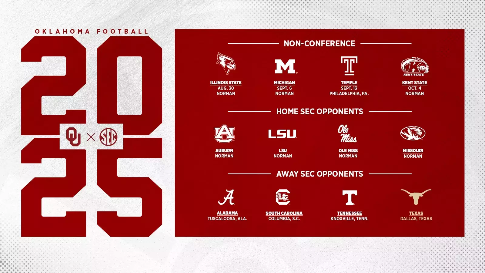 SEC schedule sticking with 8 games in 2025 DirtBurglars