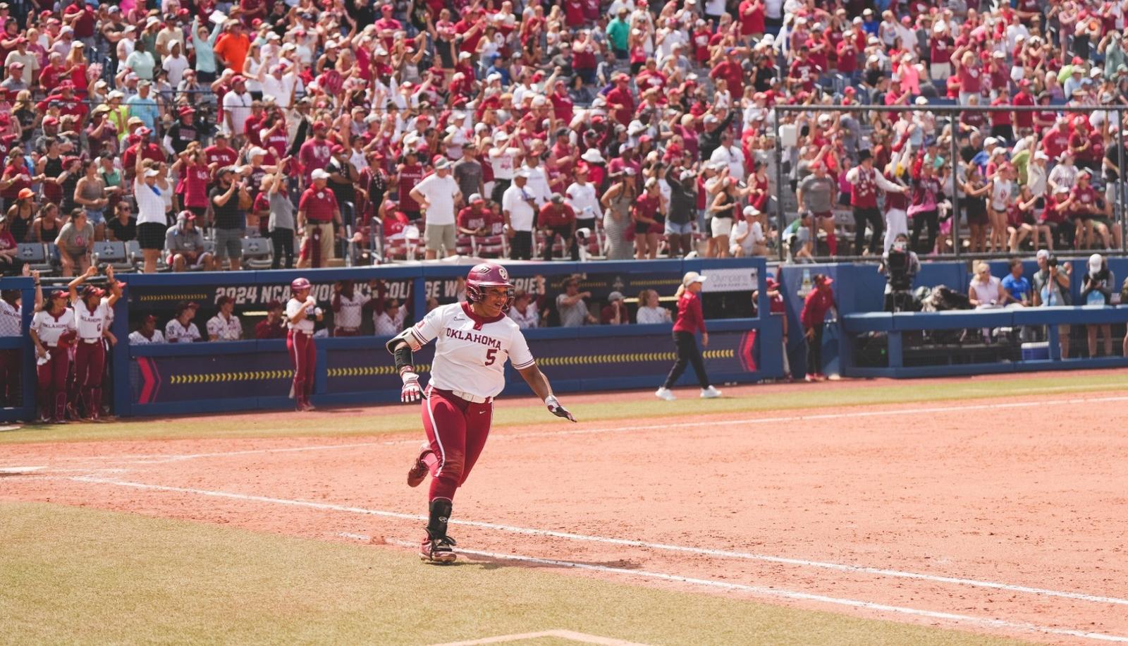 Oklahoma Sooners Take 1-0 Lead in Women's College World Series Championship Series Against Texas Longhorns